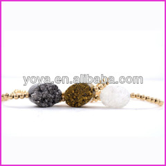 BRH1210 Hot Sale Small Beaded Druzy Bracelet