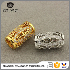 CZ6820 Wholesale Micro Pave Curved Tubes, Cubic Zirconia Bars, CZ Micro Pave Jewelry Findings