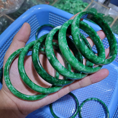 natural stone green jade jewelry real jade bracelet bangle
