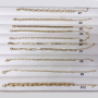 BM1014 Popular 18k gold Plated Chunky Curb Chain Paper Clip Horseshoe Link Chain Bracelets for Women Girls