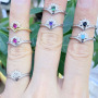 RM1292 Unique Chic 18k Gold Plated CZ Mirco Pave Engagement Solitaire Ring, Round Diamond Wedding Ring, Bridal Promise Rings