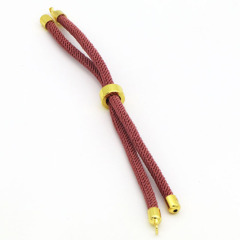 BCL1250 ,Adjustable Cords for Bolo Bracelet Making Red Half-finished Bracelet String Cord With Sliding Slider Stopper Beads