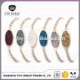 BRH1209 Fashion Small Pyrite Stone Bracelets,Oval Druzy Bracelet For Women Men