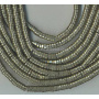 PB1091 high quality natural pyrite heishi disc spacer beads