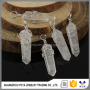 JF6915 Large Silver Wire wrapped Natural Clear Quartz Point Pendants,Natural Crystal Gemstone Pendant Charm
