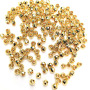JS1164 Wholesale hot sale silver gold faceted ball round spacer beads for jewelry making