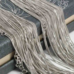 BCL1170 High quality gunmetal silver rose gold plated brass box chains necklace for pendant