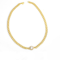 S11084 Wholesale gold plated cz diamond micro pave gemstone star round flower bracelet necklace jewelry set