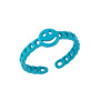 RA1022 Neon Enamel Rainbow Colored  Brass Metal smile Stackable Rings for Ladies