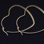 ES1022 IPG Gold Plating Stainless Steel Heart Shape Hoop Earrings