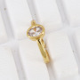 RM1116 Fashion Bling Cubic Zirconia CZ Micro Pave Rings Women Rings of Brass with CZ paved 18k Gold Plated Rings for Ladies