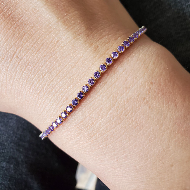 BC1295 Dainty Mini Diamond Zircon Cubic Zirconia Chain Slide Bracelet,Diamond CZ Adjustable Bracelets Dainty Tennis Bracelet