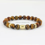 BRP1248 natural gemstone stretch bracelet ,natural tiger eye stone bead mens bracelet