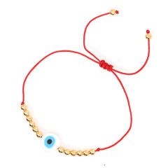 BG1094 Fashion Adjustable  Gold Accent Small Beads Evil Eyes Bracelet , Evil Eyes Protection Spiritual Bracelet For Gifts