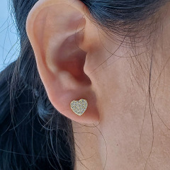 EC1593 Chic Pretty Womens Fashion CZ Micro Paved Cross Skull Butterfly Charm Stud Earrings for Women Girls
