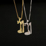 NZ1078 New Diamond Women's Shoe Jewelry Chic Cubic Zirconia CZ Micro Pave Shoe Pendant Designer Necklace