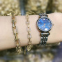 Bling Jewelry CZ Micro Pave Link Chain bracelet and necklace earring set, Zircon Diamond Chain jewelry set for Women