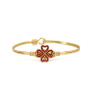 BC2034 Unique Enamel Rainbow Multicolor Freeform Slab Micro Pave CZ Zircon Flower Floral Cuff Bracelet Bangle for Women 2021