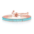 #6 aqua/rose gold
