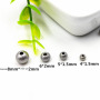S894 Hot Sale Stainless Steel Matte Silver Brushed Beads ,Round Silver Spacer Ball Beads For Jewelry