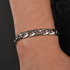 BS4001 Gold Silver Stainless Steel Chain Mens Bracelets,Bracelet Homme,18cm Link Bracelet