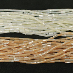 SP4046 White Mother of Pearl Tube beads,MOP shell column cylinder beads