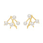 ES1089 High Quality  Dainty 18K Gold Stainless Steel Women Stud Earring Fashion Stainless Steel Jewelry Stud Earrings For Ladies