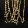 New Spring Jewelry Chic Dainty Cubic Zirconia CZ Micro Pave Carabiner Clasp Buckle Lock Pendant Necklace
