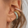 EM1096 Fashion Crystal PaveHuggie Hoop Cartilage Earrings for Women Girls