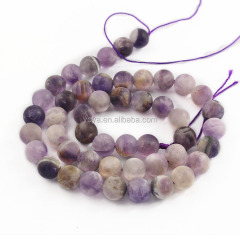 CR5549 Cheap Matte Purple Amethyst Round Beads,matt amethyst beads
