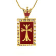 #8 cross/red