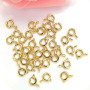 JF0734 Silver gold Rose gold plated spring ring clasps