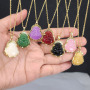 NN1138 stainless steel chain natural stone jade buddha necklace for woman 2021