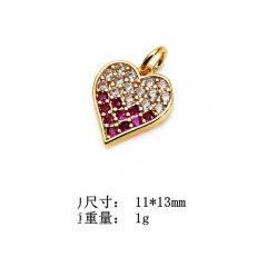 CZ8294  tiny mini minimalist cz micro pave diamond Love heart pendant charm,small cubic zirconia love heart pendant findings