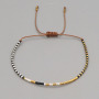BRH1011 dainty Petite mini tiny seed beaded string Layering bracelet