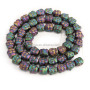 HB3113 2017 Rainbow gold plated hematite laughing buddha head shape beads,Yoga buddha head charm beads in bulk