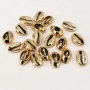 JF8694 Beach Charm Silver Plated Cowrie Shell Charms, Gold Plated Shell Charms, Seashell Shells