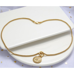 CZ8514 18K Gold Plated CZ Pave Pendant Connector Hanger, Openable Pendant Charm Hanger Bails for DIY Necklace and Bracelet