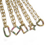 NZ1124 RainbowJewelry Cubic Zirconia CZ Micro Pave Carabiner Interlocking Clasp Buckle Lock Pendant Necklace