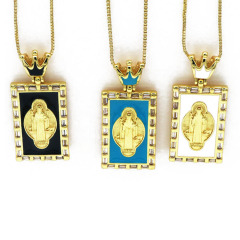 NZ1272  Fashion Custom Tarot Card  Pendant Charm Gold Luxury Necklace Men