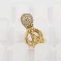 CZ7877 Dainty  Cute Mini Gold Diamond CZ Micro Pave Octopus Charm Pendants