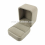 BP1022 Handmade Pink Velvet Ring Display Box,Grey Pink Velvet Jewelry Packaging Gift Box With High Quality
