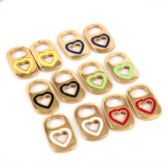 CZ8196 18k GOld Plated Enamel Soda Pop Tabs Charm Pendants