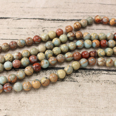 SB6480 Wholesale natural snake skin jasper gemstone beads,Aqua Terra Jasper Beads African Opal Beads