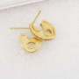EC1563 2020 New Bling Crystal Ear Jewelry Dainty Cubic zirconia hoop huggies earring,CZ micro pave huggie earrings