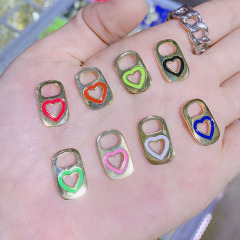 CZ8196 18k GOld Plated Enamel Soda Pop Tabs Charm Pendants