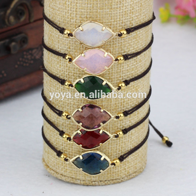 BRH1491 New style fashion delicate crystal bezel charms bracelets