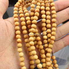 SB0702 Brown108 Beads Authentic fragrant sandalwood Beads ,Round Yoga Thuja sutchuenensis Wooden Beads