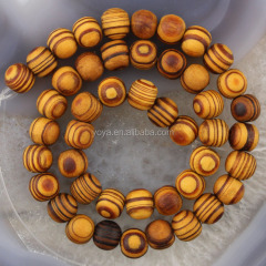 SB0698 Hot Sale Dark Natural Wooden Beads,Brown Grain Grainy Wood Beads,Stripe Wood Round Beads