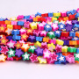 CC1873 Colorful Clay Jewelry Supplies Rainbow Polymer Clay Star Jewelry Spacer Beads